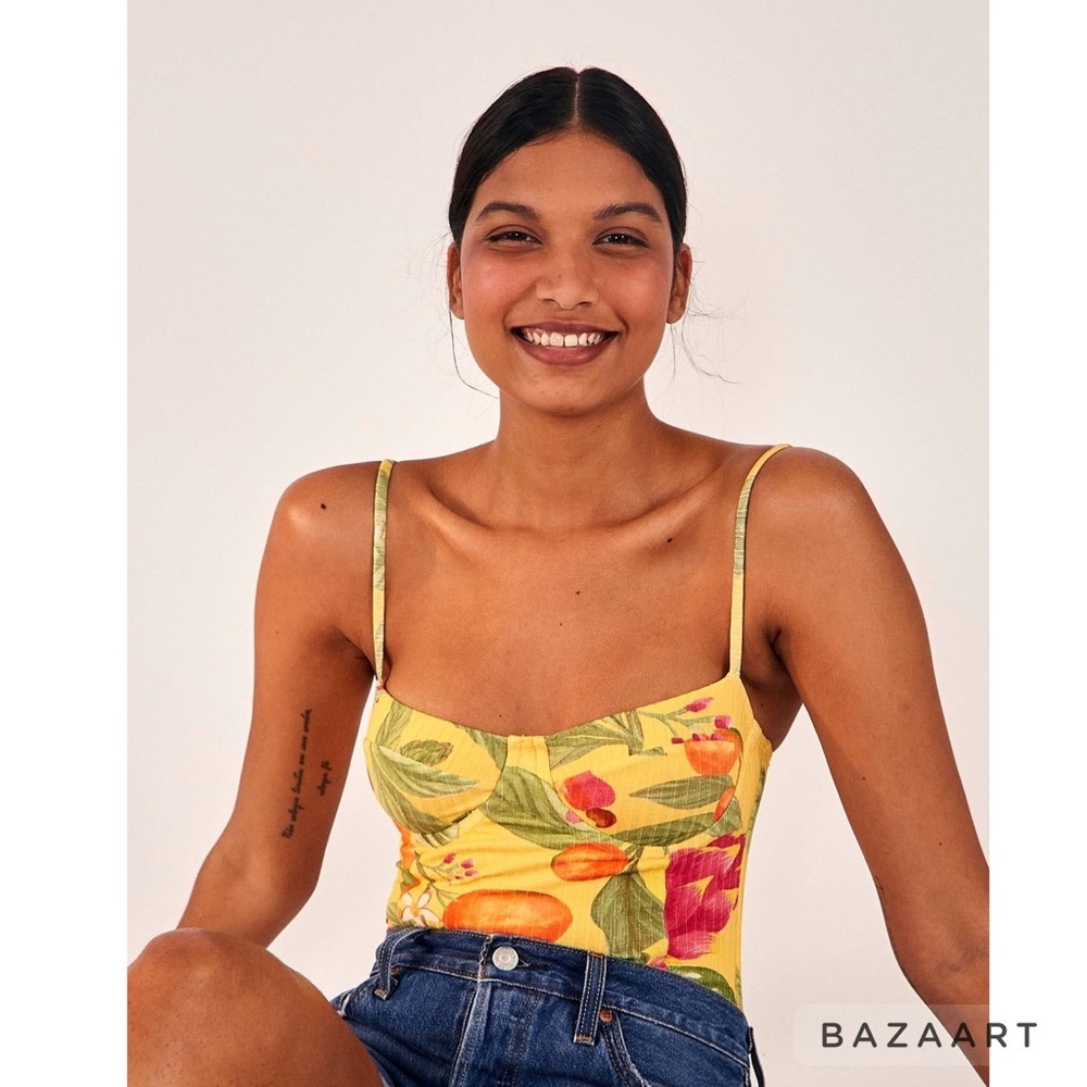 Farm Rio Tank Bodysuit XS